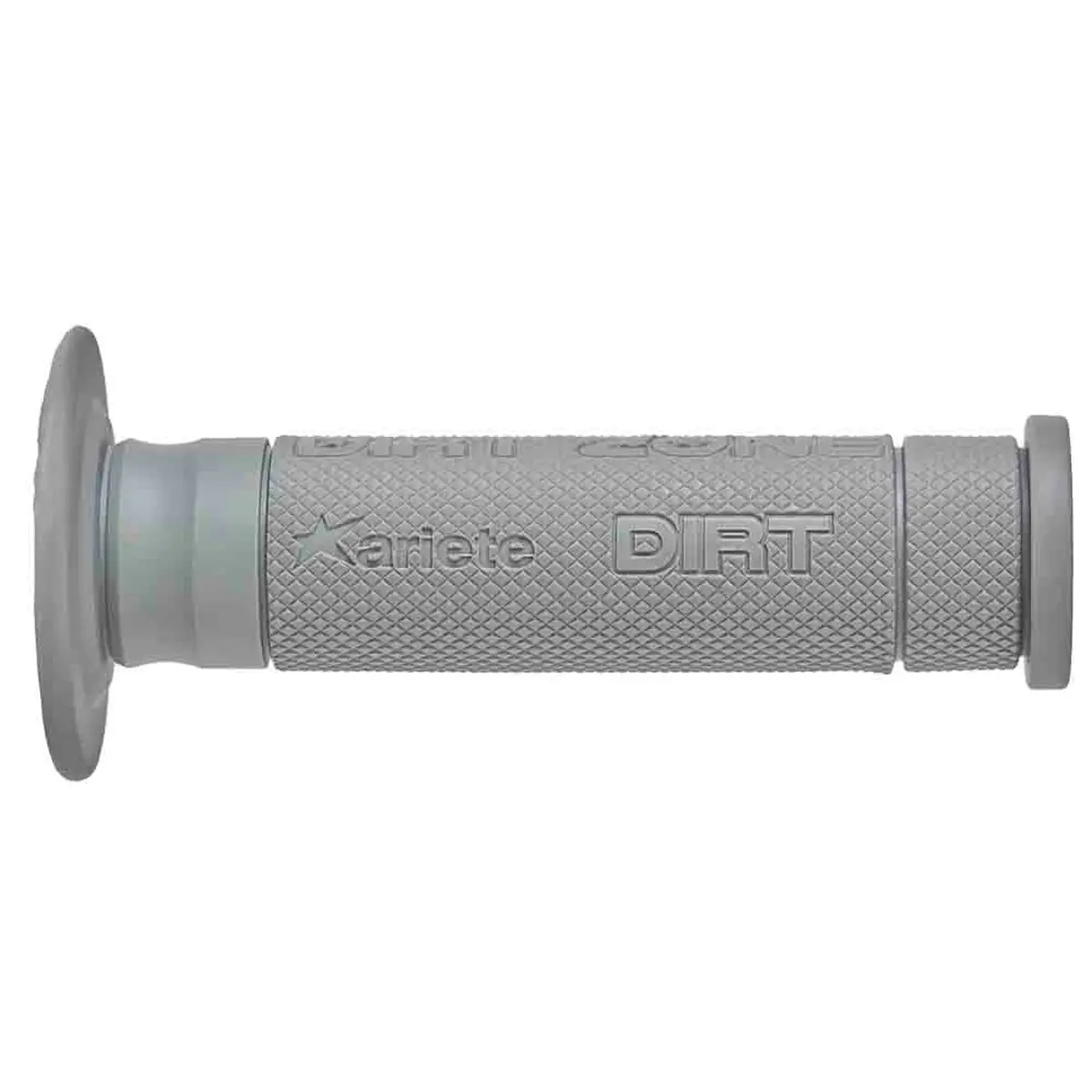 ARIETE gripy OFF ROAD DIRT ZONE GRIP SOFT (YAMAHA TENERE 700) (135 mm) s otvorem barva světle šedá (ARIETE gripy OFF ROAD DIRT ZONE GRIP SOFT (YAMAHA)