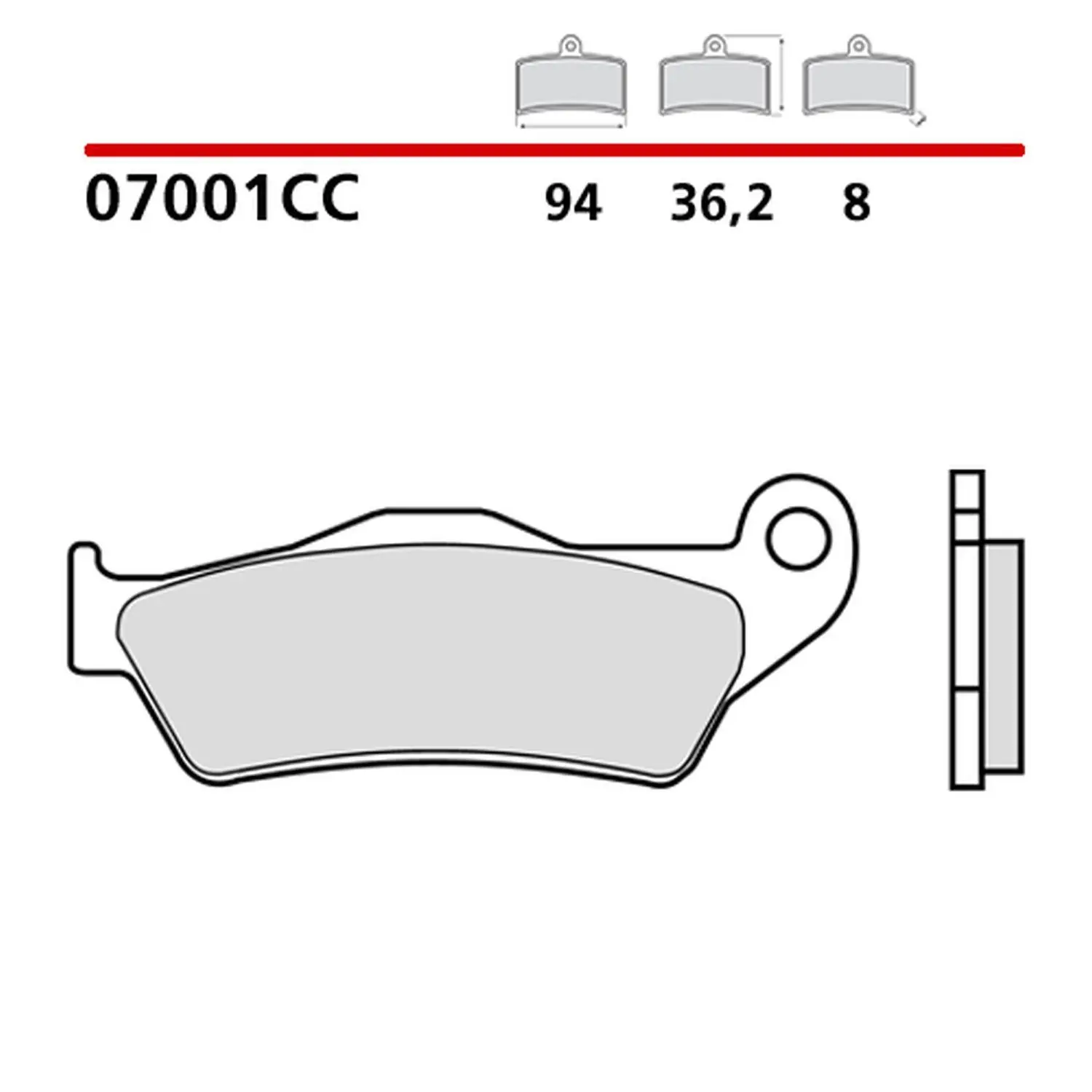 BREMBO brzdové destičky KH181 ROAD / SCOOTER CARBON CERAMIC CC (polokovové) (ECE R90) (BREMBO brzdové destičky KH181 ROAD / SCOOTER CARBON CERAMIC CC)