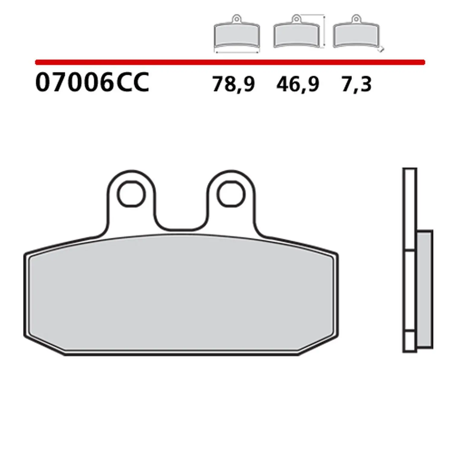 BREMBO brzdové destičky KH256 / KH113 ROAD / SCOOTER CARBON CERAMIC CC (polokovové) (ECE R90) (BREMBO brzdové destičky KH256 / KH113 ROAD / SCOOTER)