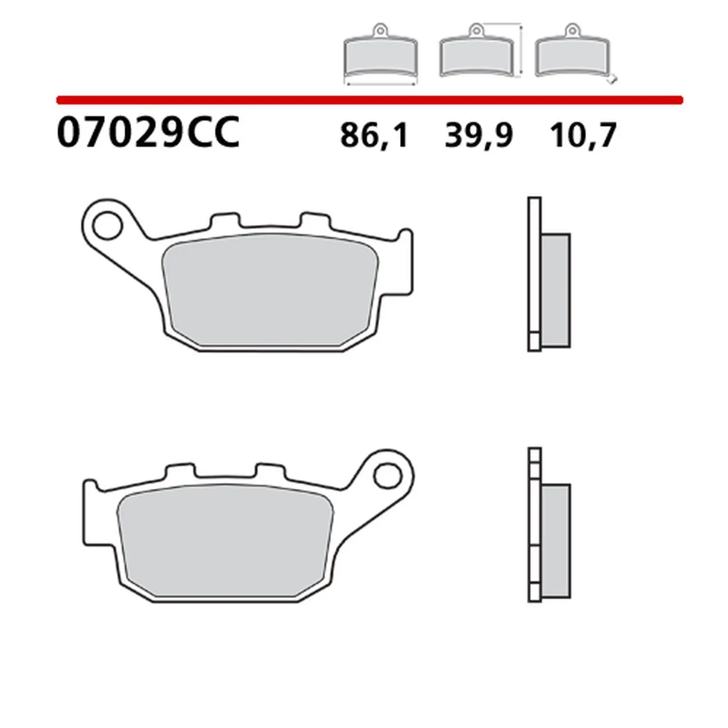 BREMBO brzdové destičky KH140 ROAD / SCOOTER CARBON CERAMIC CC (polokovové) (ECE R90) (BREMBO brzdové destičky KH140 ROAD / SCOOTER CARBON CERAMIC CC)