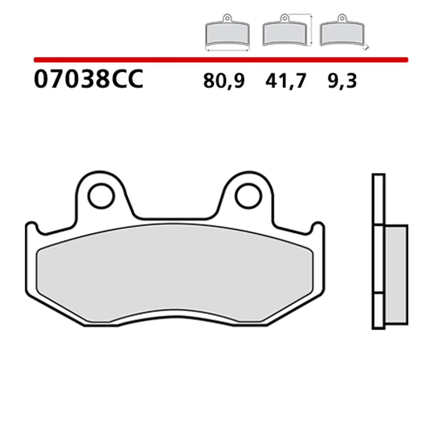 BREMBO brzdové destičky KH323 SCOOTER CARBON CERAMIC CC (polokovové) přední/zadní (ECE R90) ( )