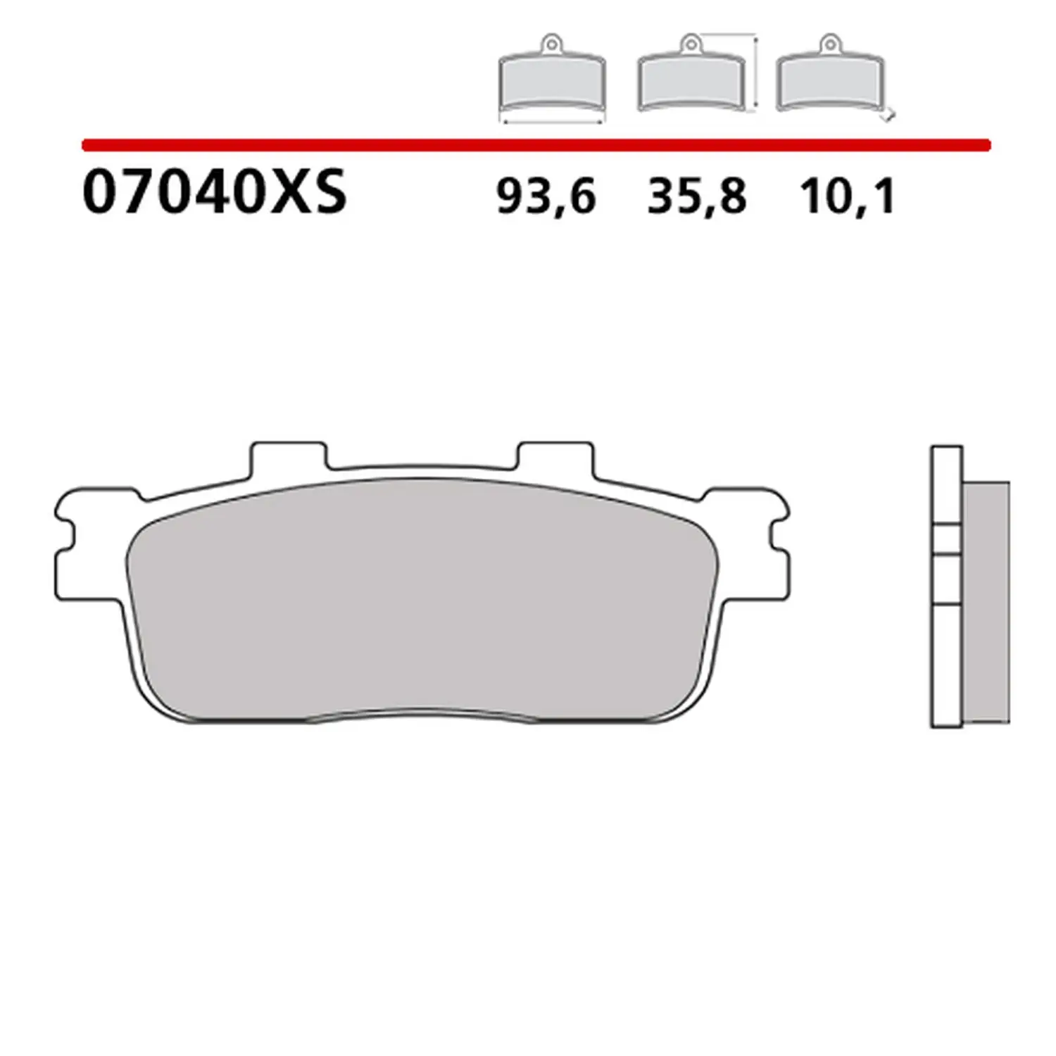 BREMBO brzdové destičky KH427 SCOOTER SINTER XS (slinutý kov) přední/zadní (ECE R90) (BREMBO brzdové destičky KH427 SCOOTER SINTER XS (slinutý kov))