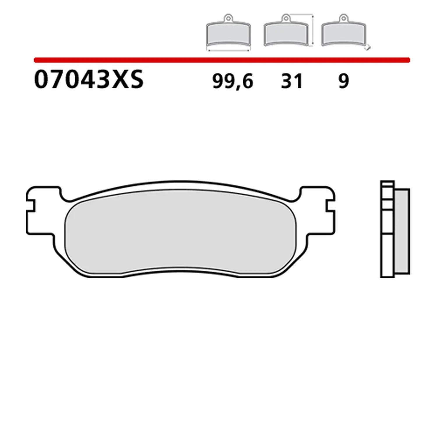 BREMBO brzdové destičky KH275 ROAD / SCOOTER SINTER XS (slinutý kov) (ECE R90) (BREMBO brzdové destičky KH275 ROAD / SCOOTER SINTER XS (slinutý kov))