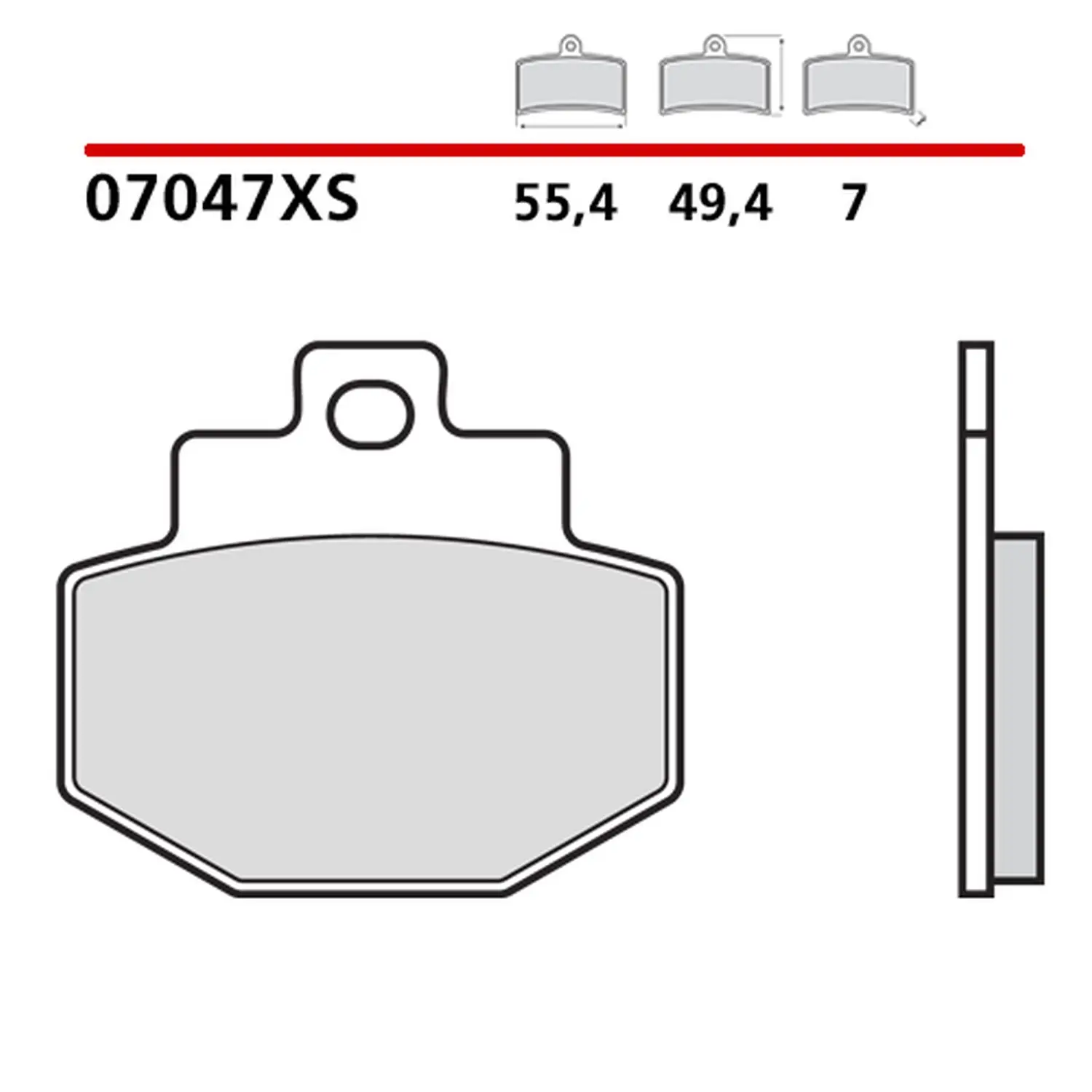 BREMBO brzdové destičky KH321 SCOOTER SINTER XS (slinutý kov) přední/zadní (ECE R90) (BREMBO brzdové destičky KH321 SCOOTER SINTER XS (slinutý kov))