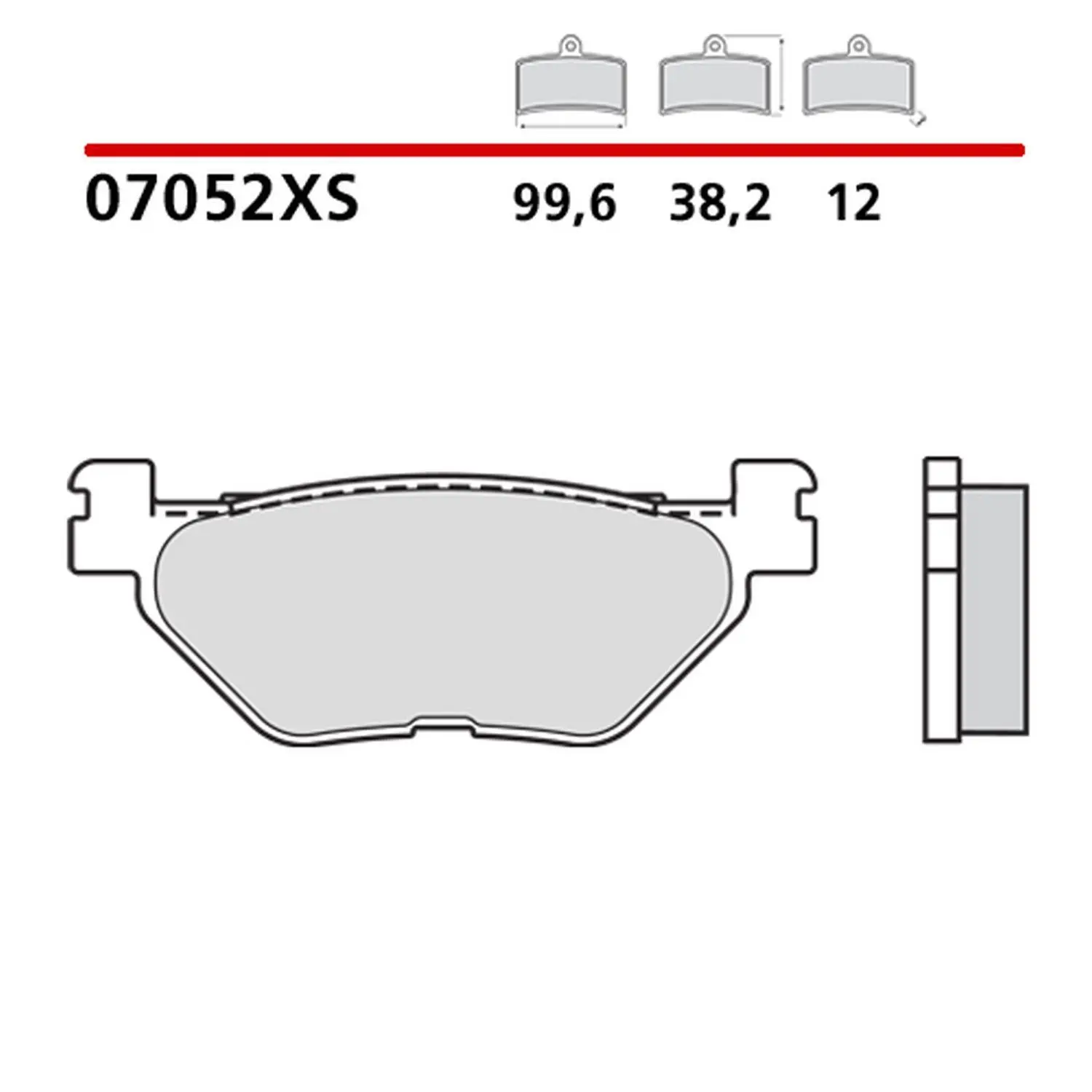 BREMBO brzdové destičky KH319 ROAD / SCOOTER SINTER XS (slinutý kov) (ECE R90) (BREMBO brzdové destičky KH319 ROAD / SCOOTER SINTER XS (slinutý kov))