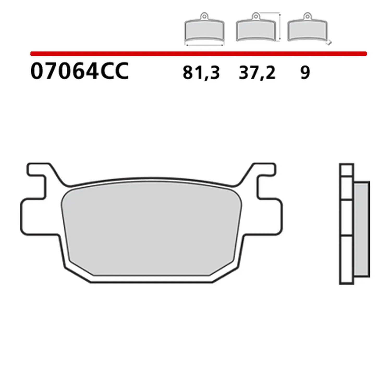 BREMBO brzdové destičky KH415 SCOOTER CARBON CERAMIC CC (polokovové) přední/zadní (ECE R90) (BREMBO brzdové destičky KH415 SCOOTER CARBON CERAMIC CC)
