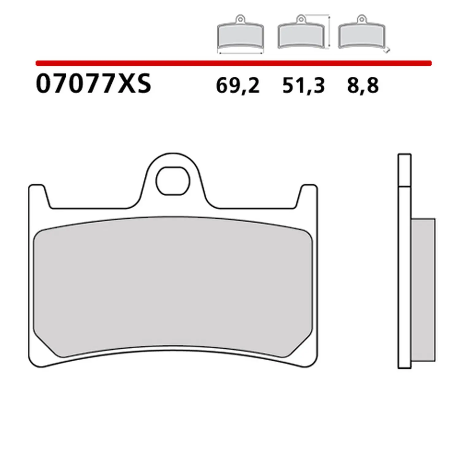 BREMBO brzdové destičky KH252 / KH380 SCOOTER SINTER XS (slinutý kov) přední/zadní (ECE R90) (BREMBO brzdové destičky KH252 / KH380 SCOOTER SINTER XS)