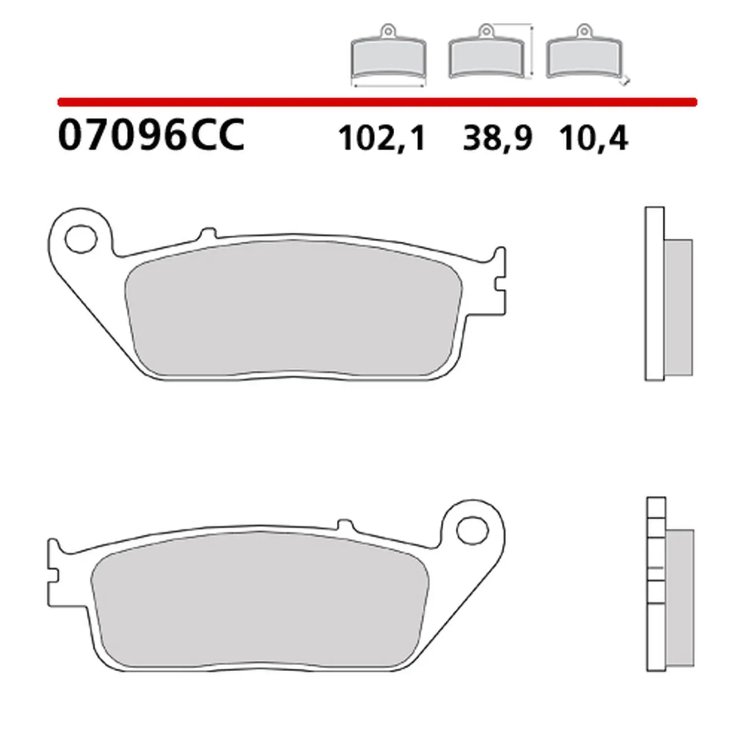BREMBO brzdové destičky KH196 SCOOTER CARBON CERAMIC CC (polokovové) přední/zadní (ECE R90) ( )