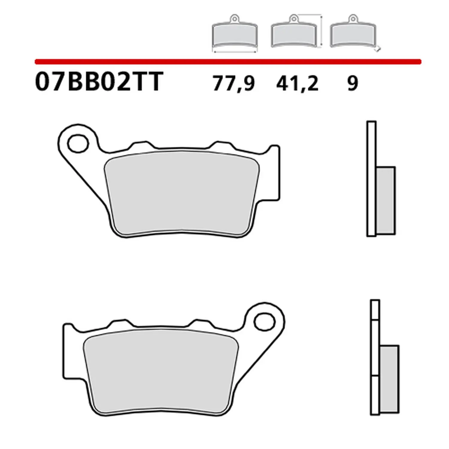 BREMBO brzdové destičky KH208 OFF ROAD/ROAD CARBON CERAMIC TT (polokovové) přední/zadní (ECE R90) (BREMBO brzdové destičky KH208 OFF ROAD/ROAD CARBON)