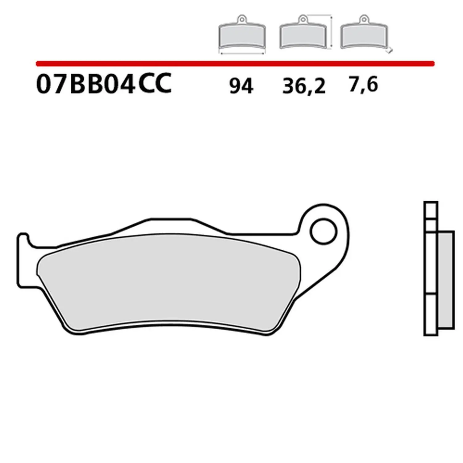 BREMBO brzdové destičky KH181 ROAD / SCOOTER CARBON CERAMIC CC (polokovové) (ECE R90) (BREMBO brzdové destičky KH181 ROAD / SCOOTER CARBON CERAMIC CC)