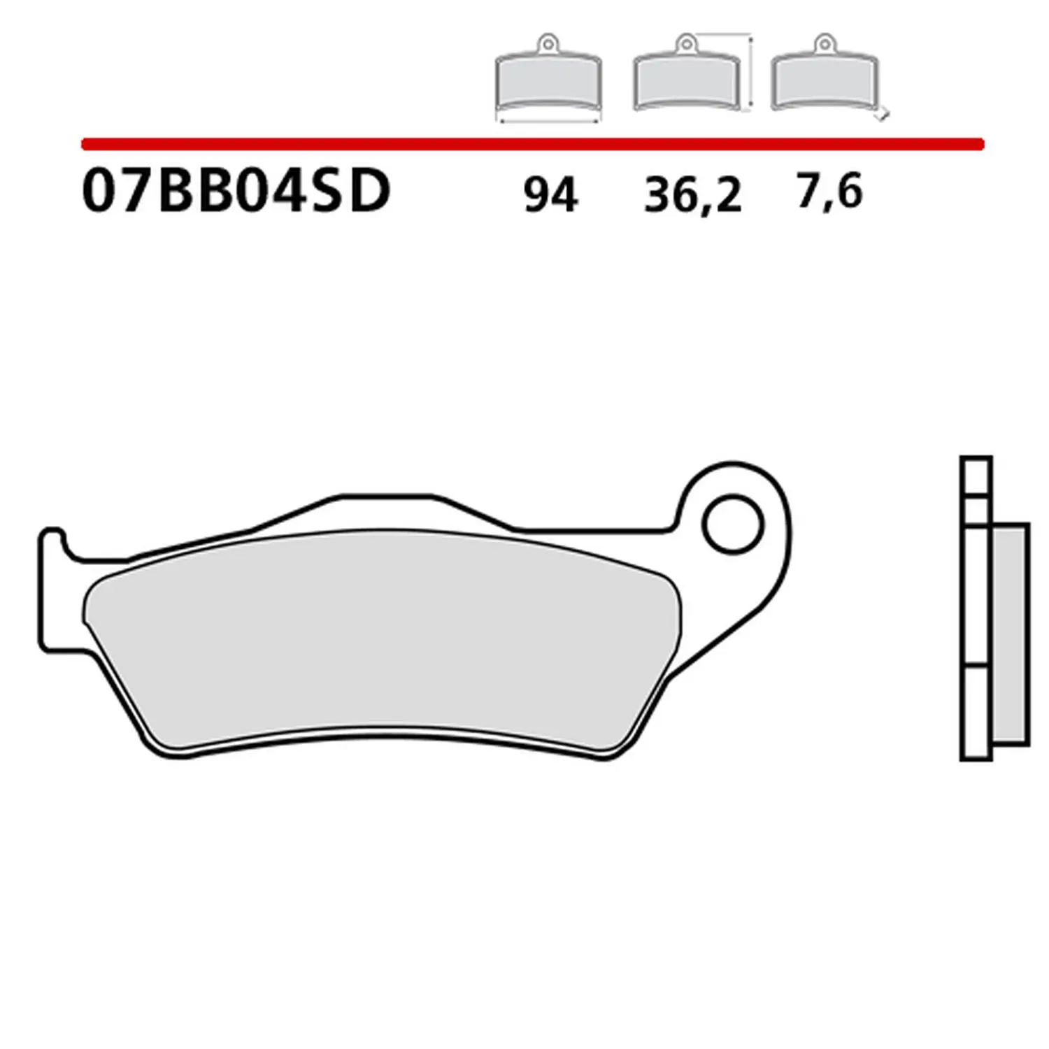 BREMBO brzdové destičky KH181 OFF ROAD SINTER SD (slinutý kov) přední/zadní (ECE R90) (BREMBO brzdové destičky KH181 OFF ROAD SINTER SD (slinutý kov))