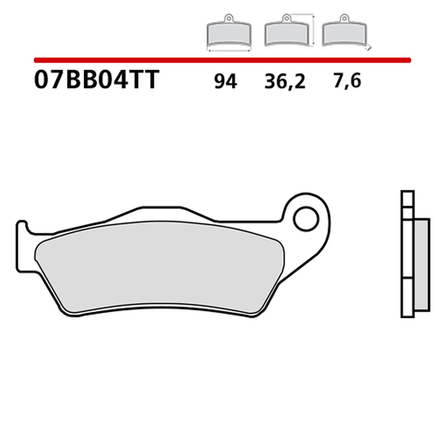 BREMBO brzdové destičky KH181 OFF ROAD/ROAD CARBON CERAMIC TT (polokovové) přední/zadní (ECE R90) (BREMBO brzdové destičky KH181 OFF ROAD/ROAD CARBON)