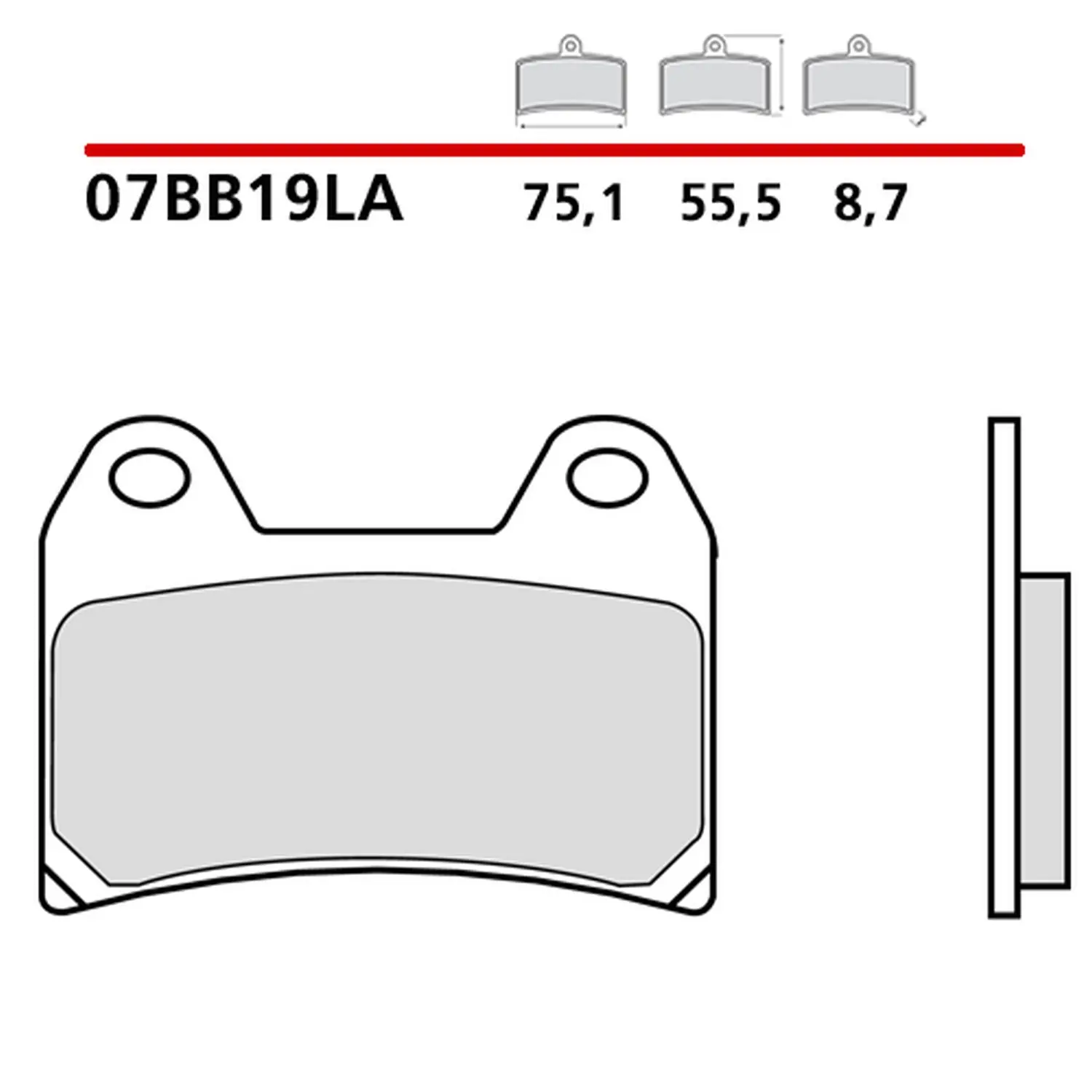 BREMBO brzdové destičky KH244 SINTER LA (slinutý kov) přední (ECE R90) (BREMBO brzdové destičky KH244 SINTER LA (slinutý kov) přední (ECE R90))