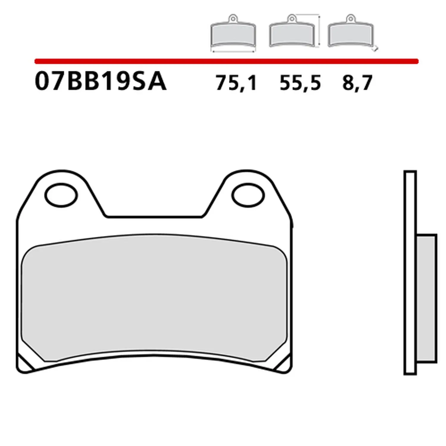 BREMBO brzdové destičky KH244 SINTER SA (slinutý kov) přední (ECE R90) (BREMBO brzdové destičky KH244 SINTER SA (slinutý kov) přední (ECE R90))