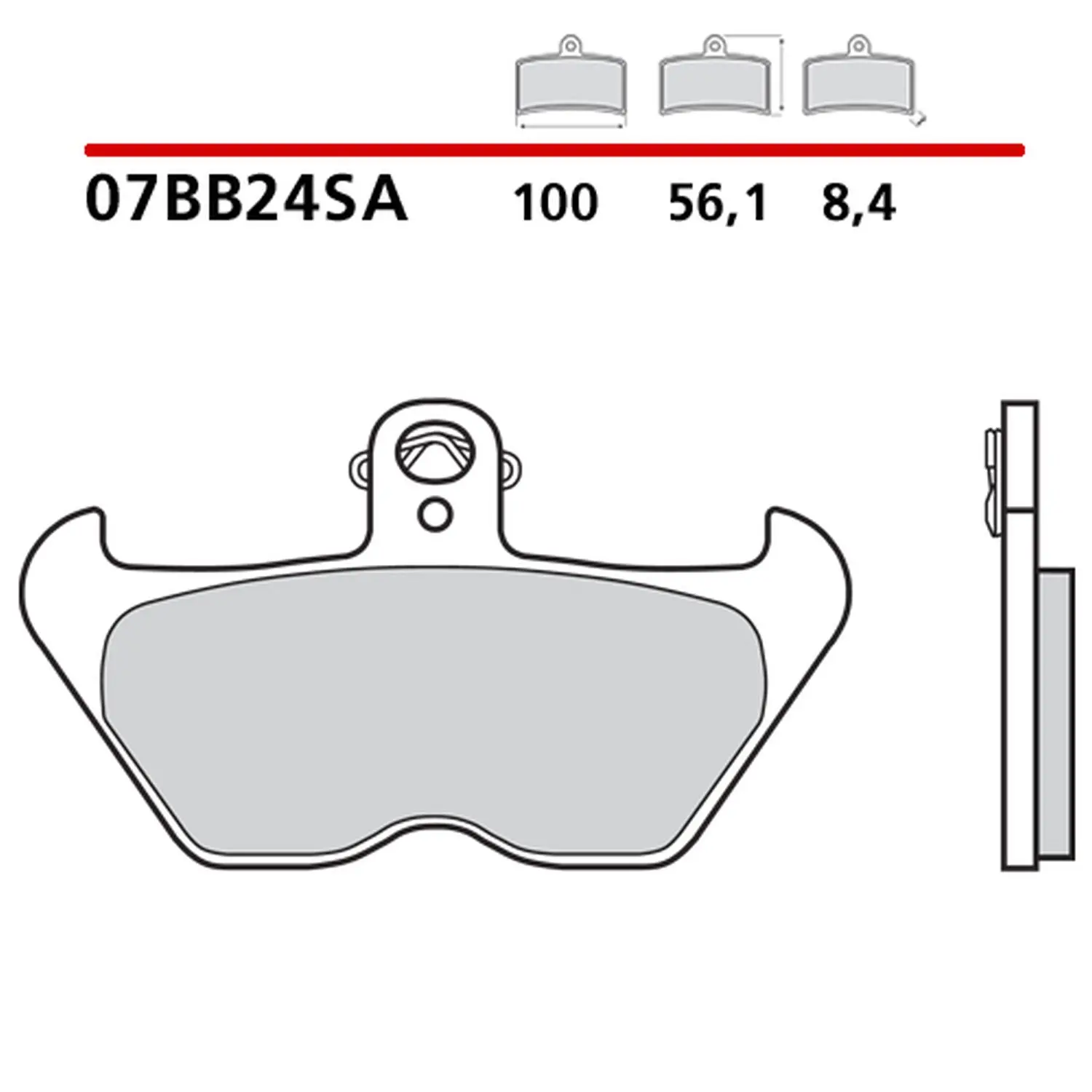 BREMBO brzdové destičky KH407 SINTER SA (slinutý kov) přední (ECE R90) (BREMBO brzdové destičky KH407 SINTER SA (slinutý kov) přední (ECE R90))