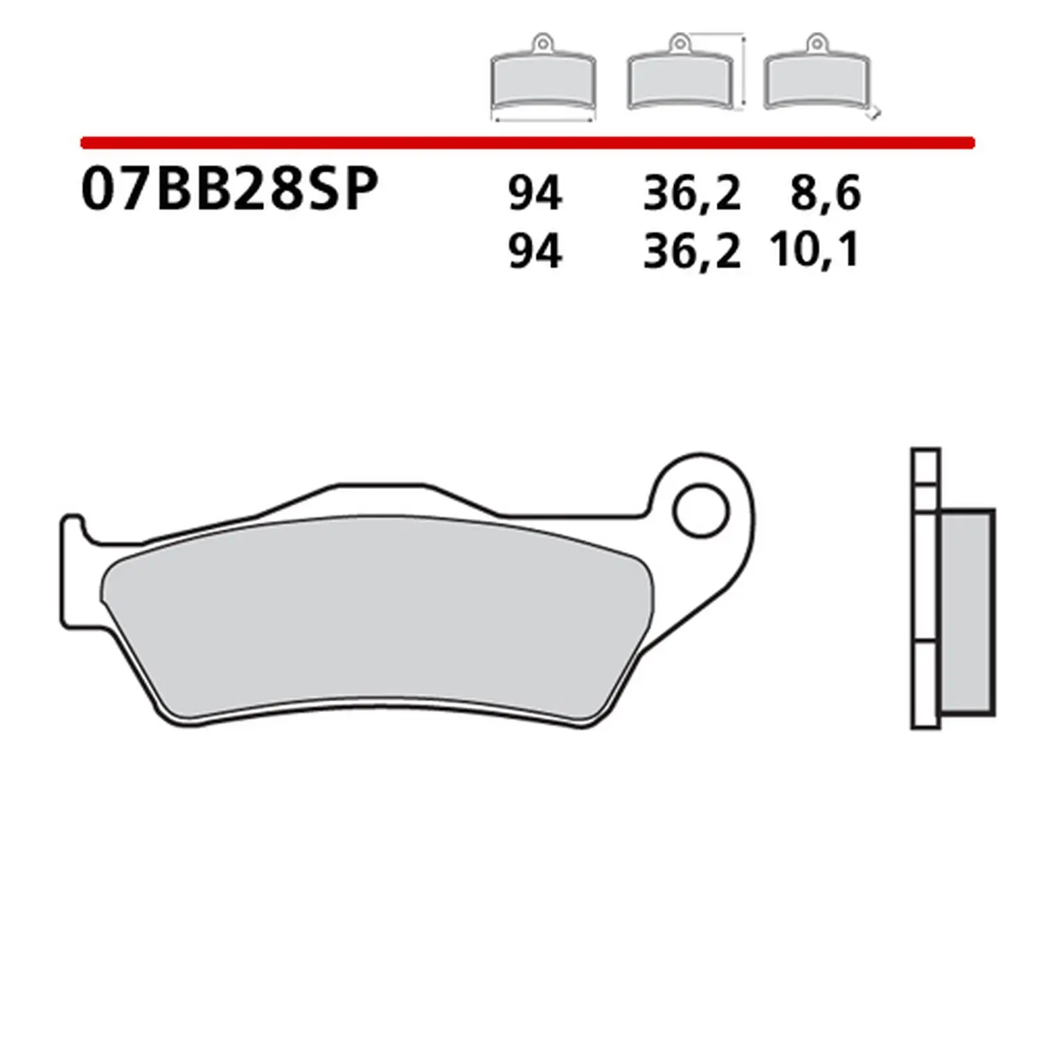 BREMBO brzdové destičky KH363 SINTER SP (slinutý kov) zadní (ECE R90) (BREMBO brzdové destičky KH363 SINTER SP (slinutý kov) zadní (ECE R90))