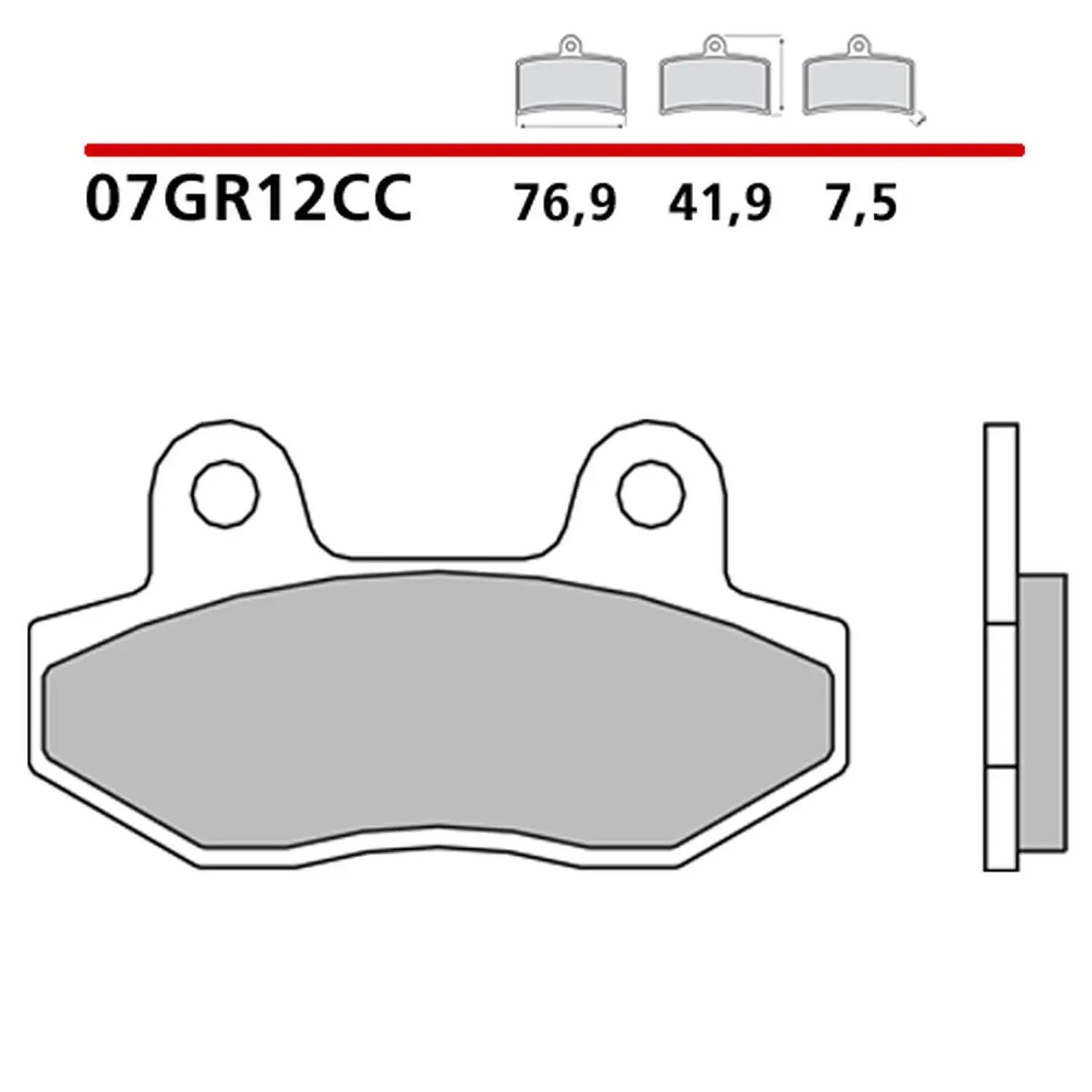 BREMBO brzdové destičky KH86 CARBON CERAMIC CC (polokovové) přední/zadní (ECE R90) (BREMBO brzdové destičky KH86 CARBON CERAMIC CC (polokovové))