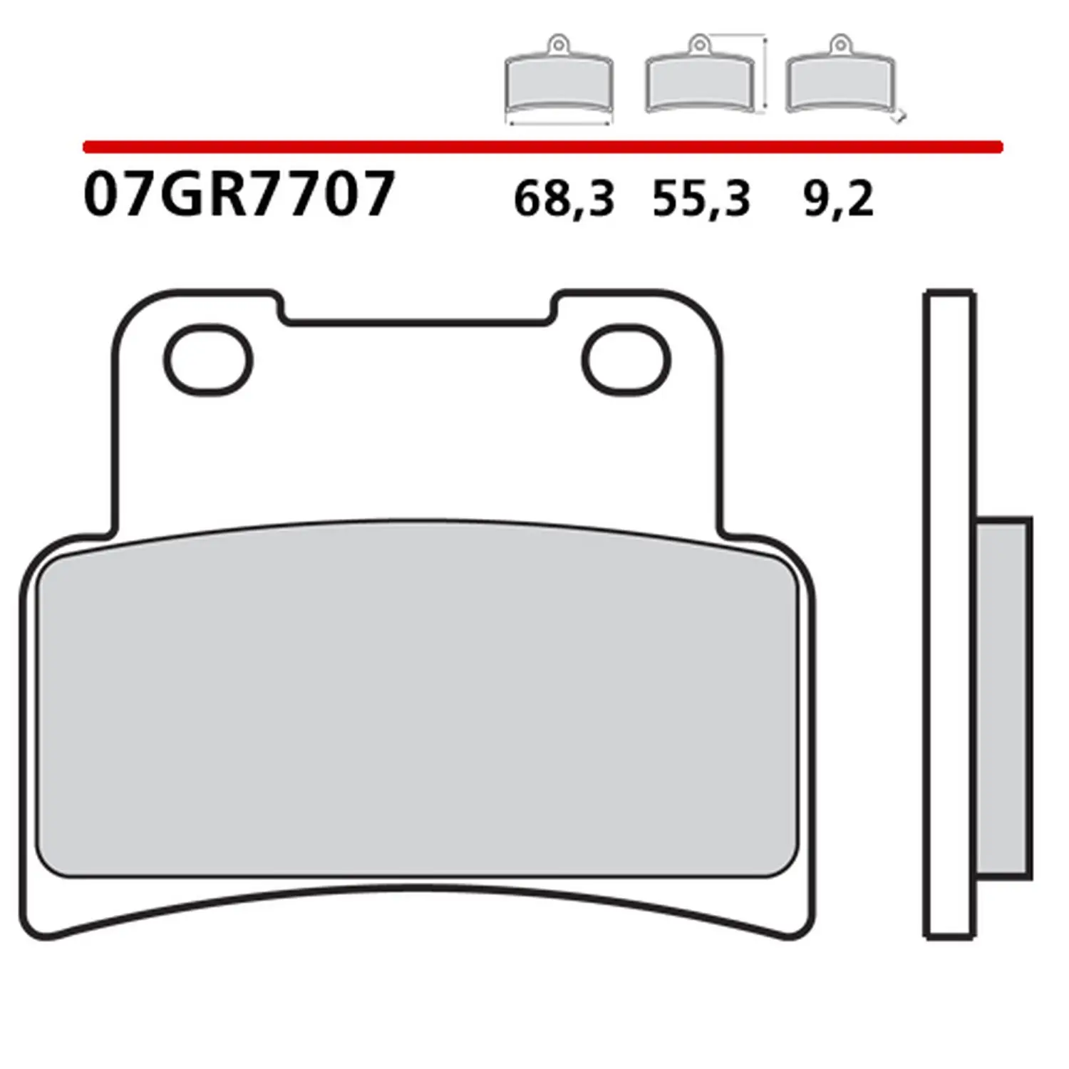 BREMBO brzdové destičky KH432 GENUINE CARBON CERAMIC (polokovové směs OEM) přední/zadní ( )