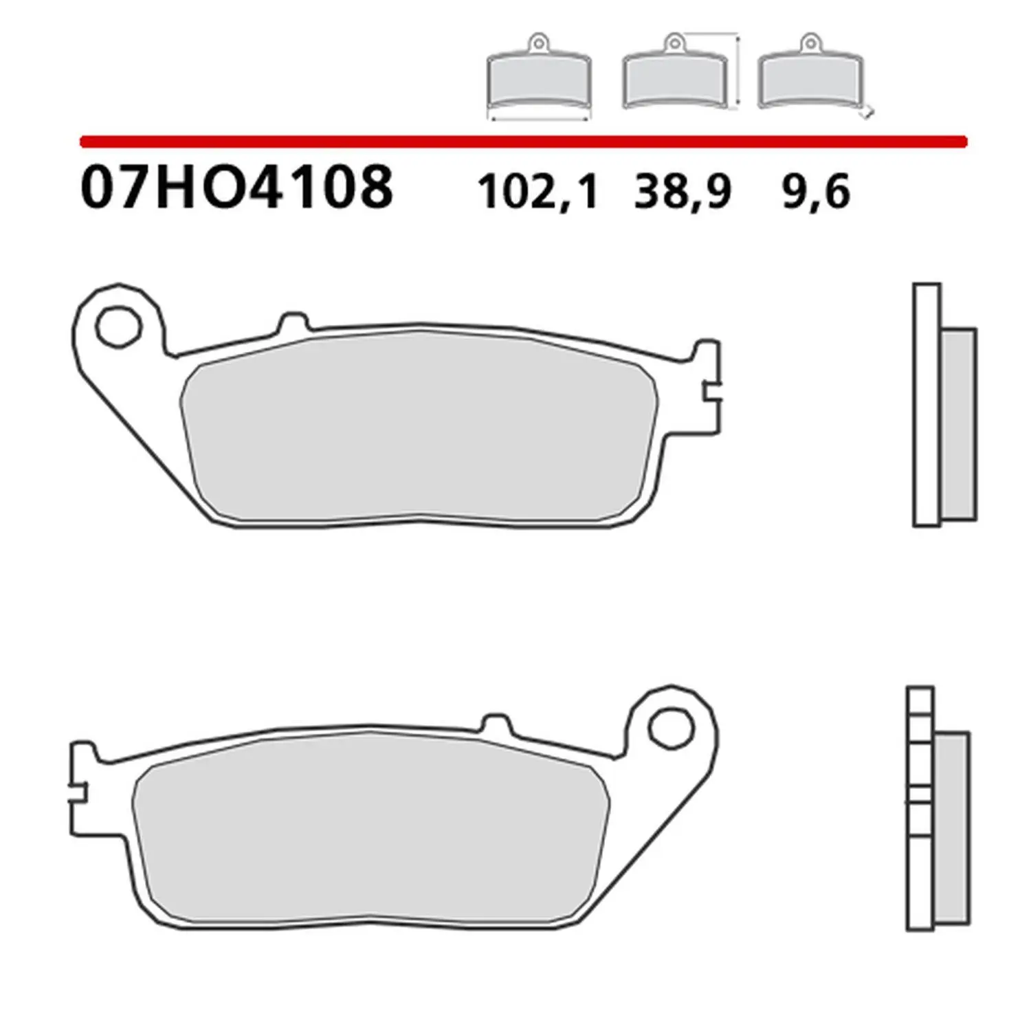 BREMBO brzdové destičky KH196 ROAD / OFF ROAD / SCOOTER CARBON CERAMIC (polokovová směs OEM) (BREMBO brzdové destičky KH196 ROAD / OFF ROAD / SCOOTER)