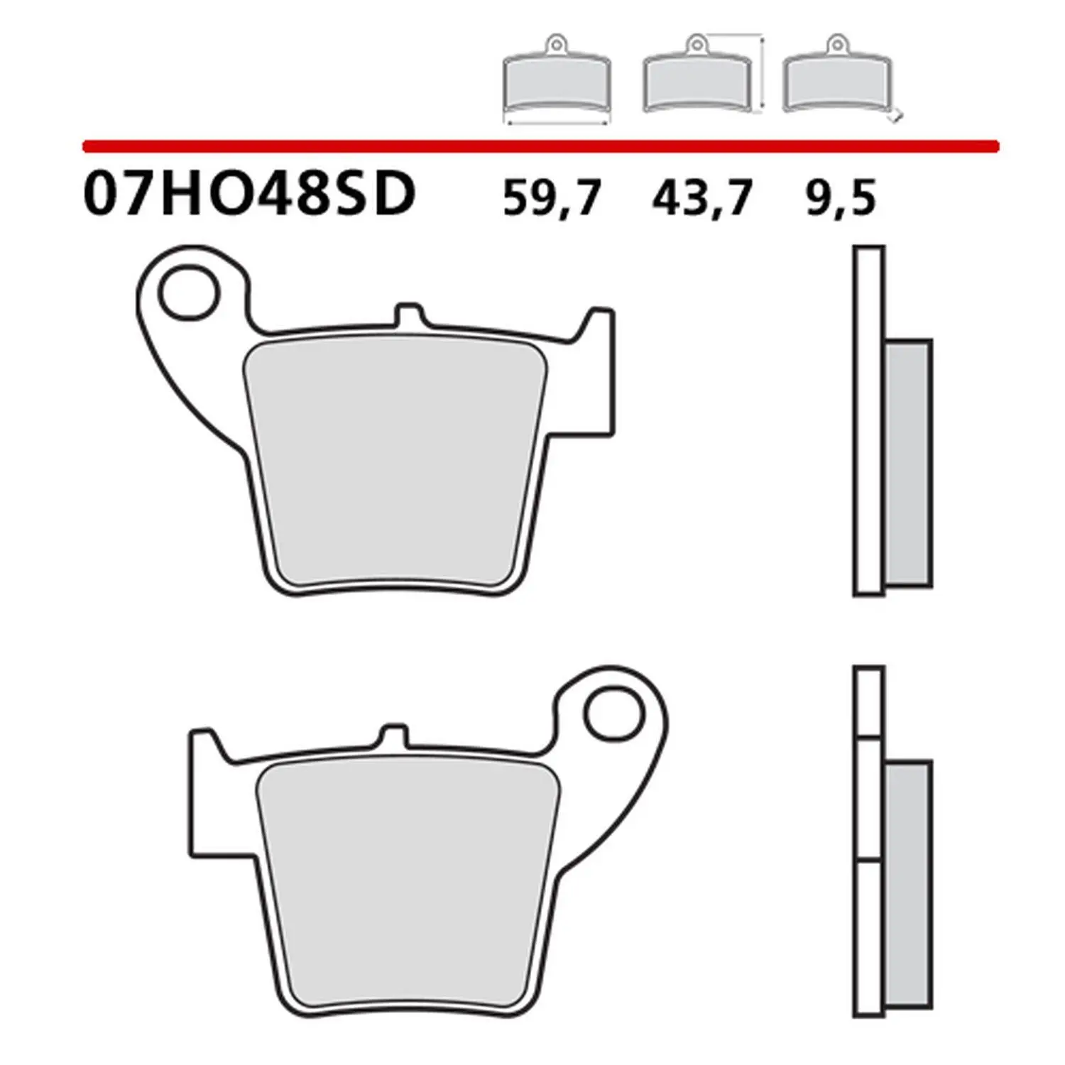 BREMBO brzdové destičky KH346 OFF ROAD SINTER SD (slinutý kov) (ECE R90) (BREMBO brzdové destičky KH346 OFF ROAD SINTER SD (slinutý kov) (ECE R90))