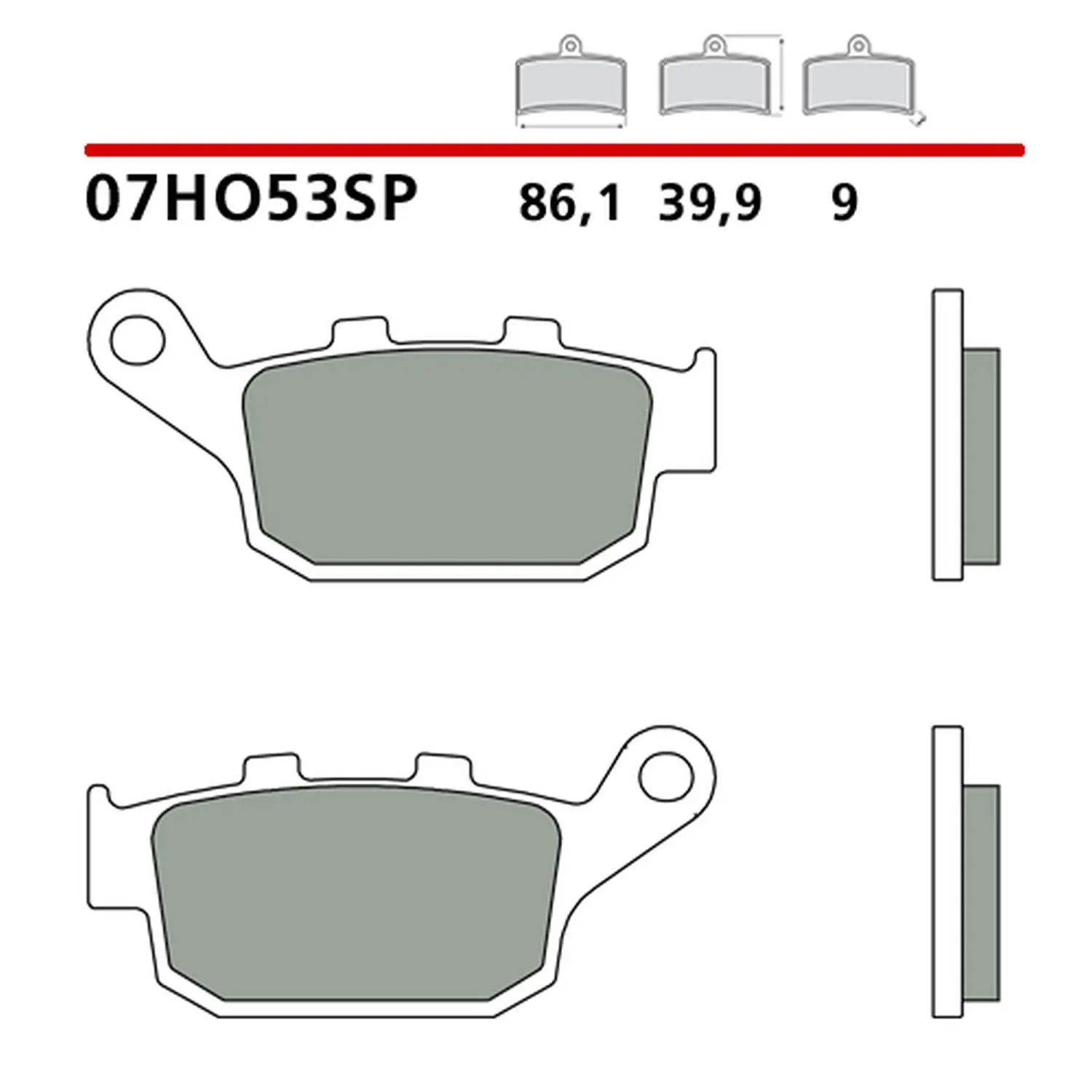 BREMBO brzdové destičky KH496 SINTER SP (slinutý kov) zadní (ECE R90) (BREMBO brzdové destičky KH496 SINTER SP (slinutý kov) zadní (ECE R90))