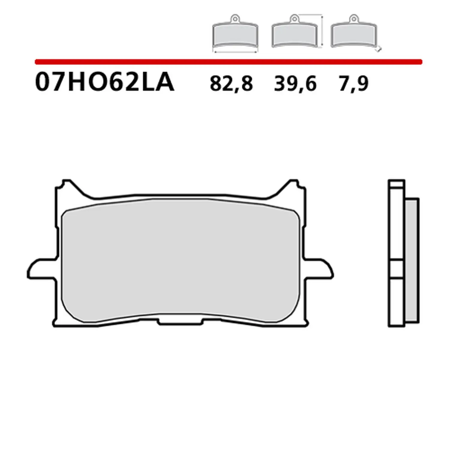 BREMBO brzdové destičky KH679 SINTER LA (slinutý kov) přední (ECE R90) (BREMBO brzdové destičky KH679 SINTER LA (slinutý kov) přední (ECE R90))