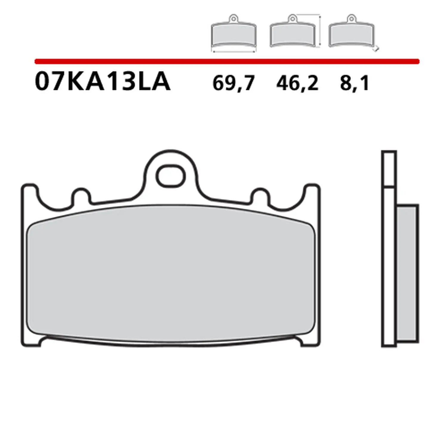 BREMBO brzdové destičky KH158 SINTER LA (slinutý kov) přední (ECE R90) (BREMBO brzdové destičky KH158 SINTER LA (slinutý kov) přední (ECE R90))