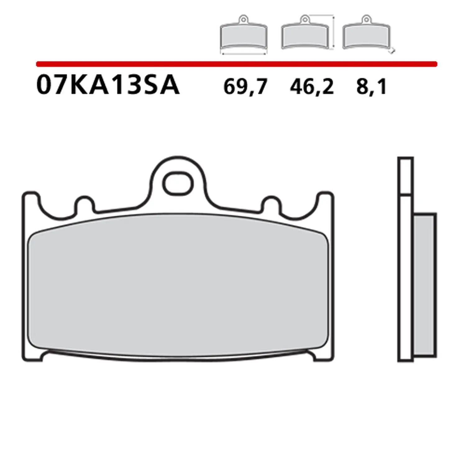 BREMBO brzdové destičky KH158 SINTER SA (slinutý kov) přední (ECE R90) (BREMBO brzdové destičky KH158 SINTER SA (slinutý kov) přední (ECE R90))