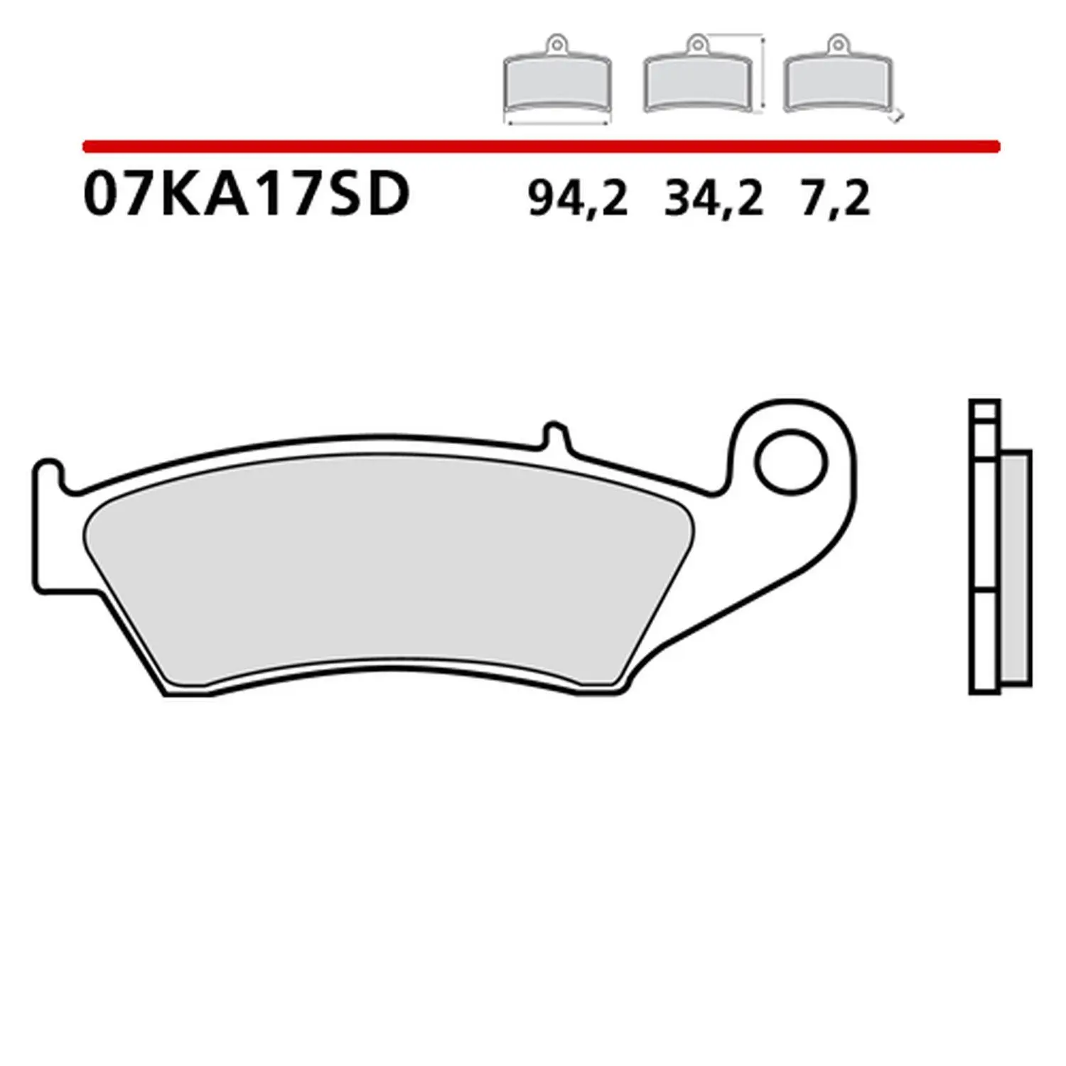 BREMBO brzdové destičky KH185 OFF ROAD SINTER SD (slinutý kov) (ECE R90) (BREMBO brzdové destičky KH185 OFF ROAD SINTER SD (slinutý kov) (ECE R90))