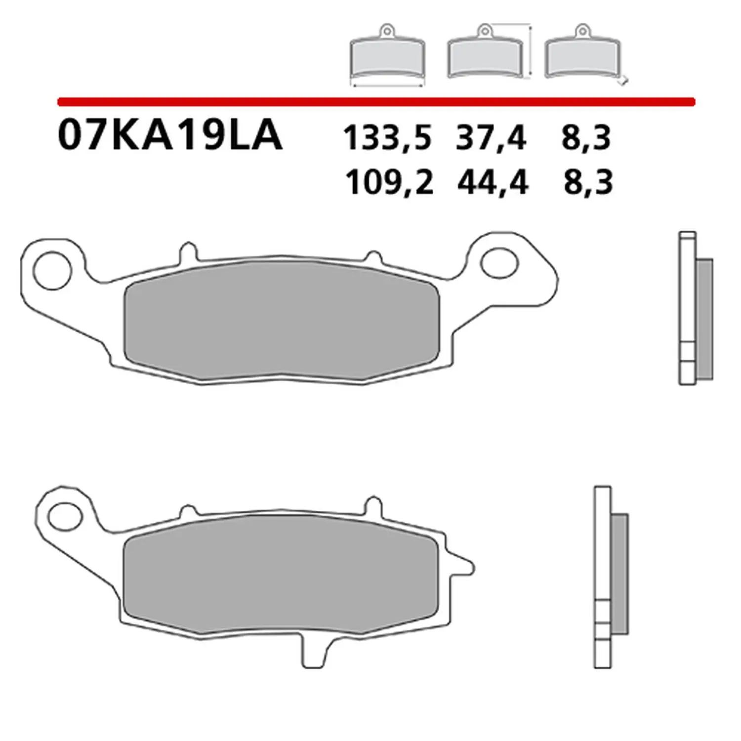 BREMBO brzdové destičky KH229 SINTER LA (slinutý kov) přední (ECE R90) (BREMBO brzdové destičky KH229 SINTER LA (slinutý kov) přední (ECE R90))