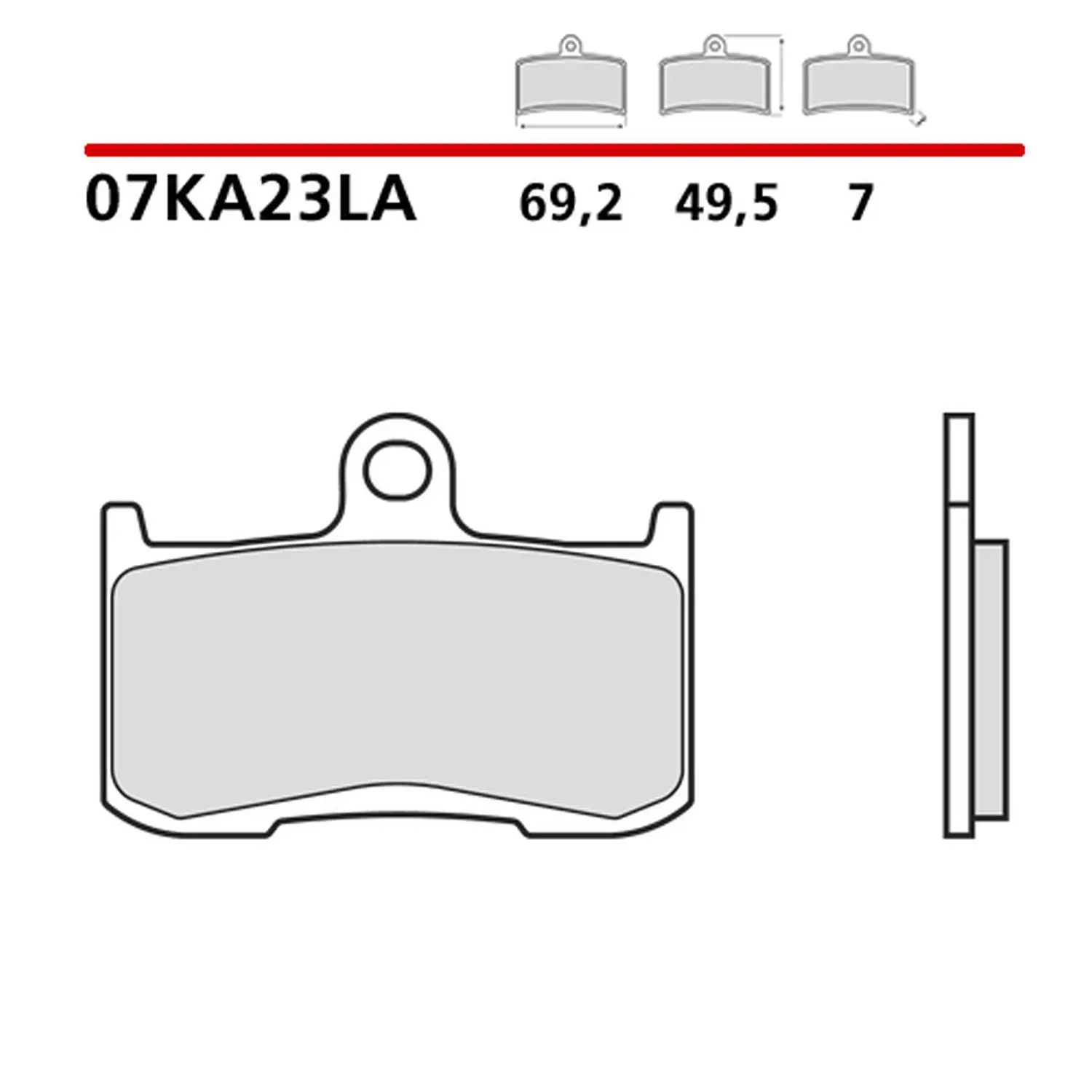 BREMBO brzdové destičky KH347 SINTER LA (slinutý kov) přední (ECE R90) (BREMBO brzdové destičky KH347 SINTER LA (slinutý kov) přední (ECE R90))