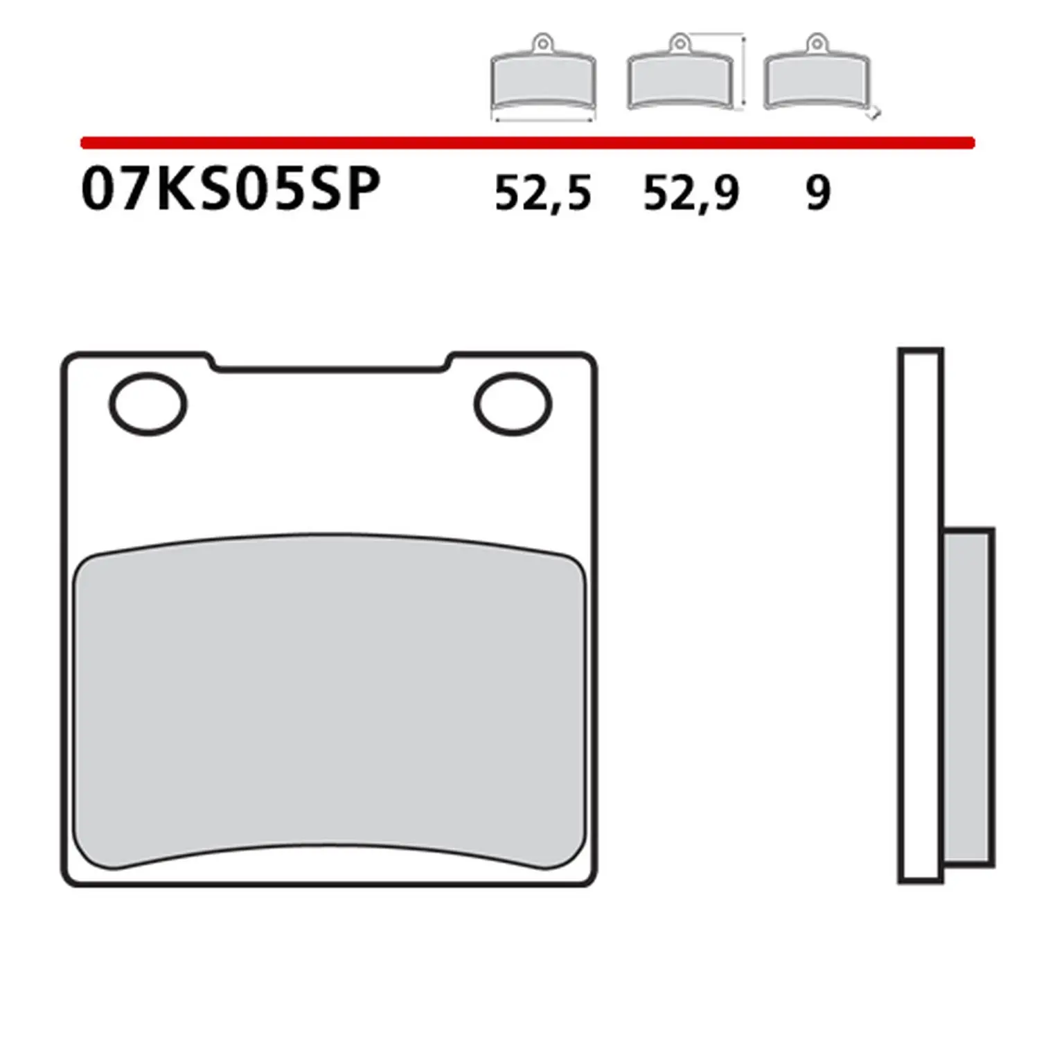 BREMBO brzdové destičky KH161 SINTER SP (slinutý kov) zadní (ECE R90) ( )