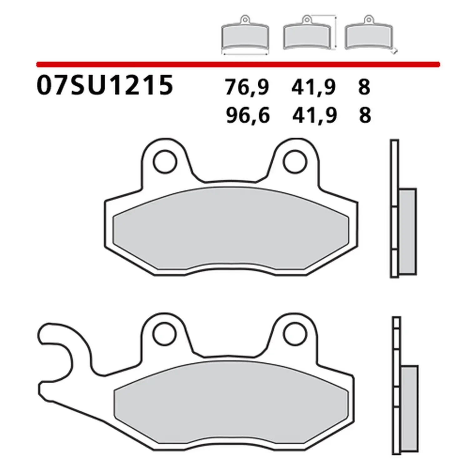 BREMBO brzdové destičky KH135 ROAD / OFF ROAD / SCOOTER CARBON CERAMIC (polokovová směs OEM) (BREMBO brzdové destičky KH135 ROAD / OFF ROAD / SCOOTER)