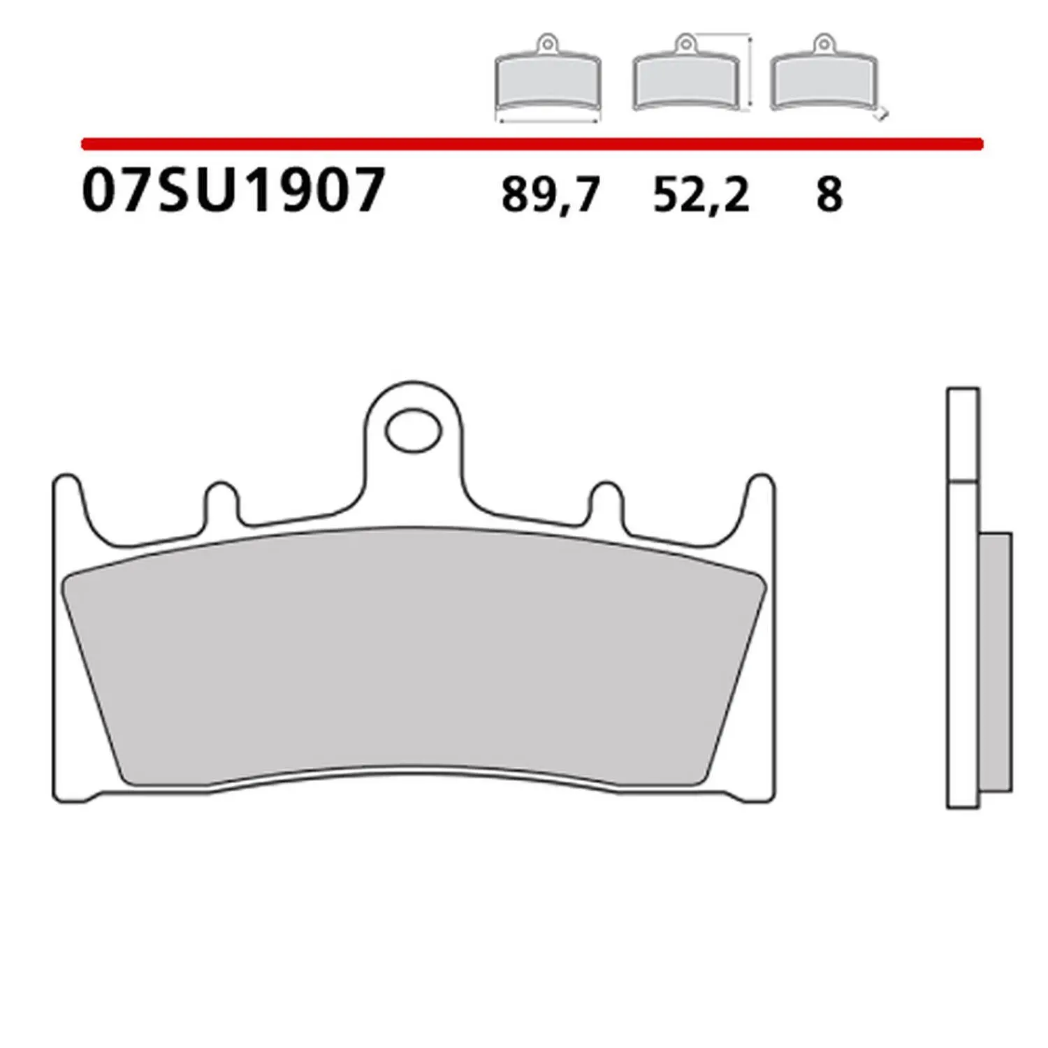 BREMBO brzdové destičky KH188 ROAD / OFF ROAD / SCOOTER CARBON CERAMIC (polokovová směs OEM) (BREMBO brzdové destičky KH188 ROAD / OFF ROAD / SCOOTER)