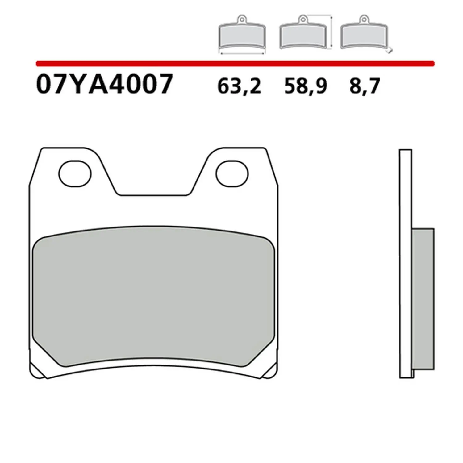 BREMBO brzdové destičky KH348 ROAD / OFF ROAD / SCOOTER CARBON CERAMIC (polokovová směs OEM) (BREMBO brzdové destičky KH348 ROAD / OFF ROAD / SCOOTER)