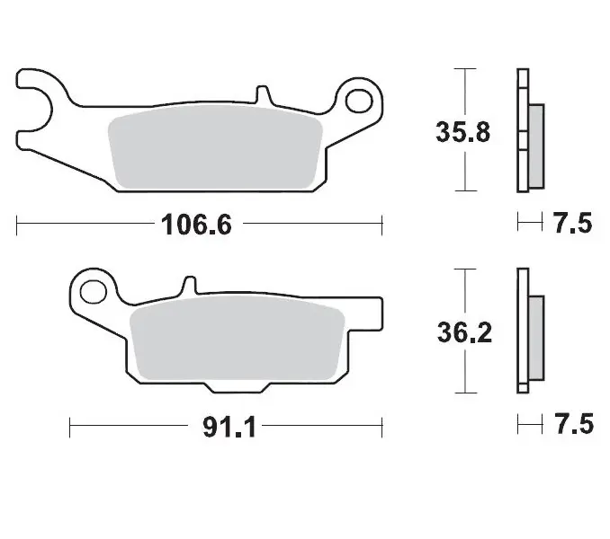 MOTO-MASTER brzdové destičky KH444 SINTER METAL OEM: 11 (SINTERPRO RACING) YAMAHA: YFM 700 GRIZZLY přední-pravý ( )