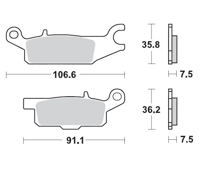 MOTO-MASTER brzdové destičky KH443 SINTER METAL OEM: 11 (SINTERPRO RACING) YAMAHA: YFM 700 GRIZZLY přední-levý ( )