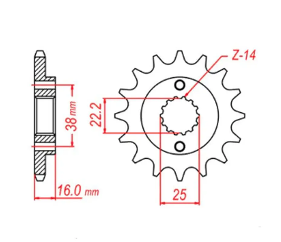 MTX PARTS řetězové kolo přední 490 15 DUCATI MONSTER 600/750/900 (JTF736.15) (řetěz 520) ( )
