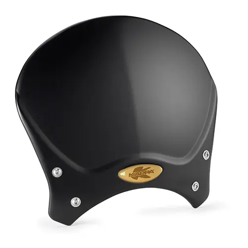 KAPPA plexi univerzální CAFE RACER hliník černé 20,5 X 26,5 cm - potřebné upevnění (AL….A) pro daný model ( )