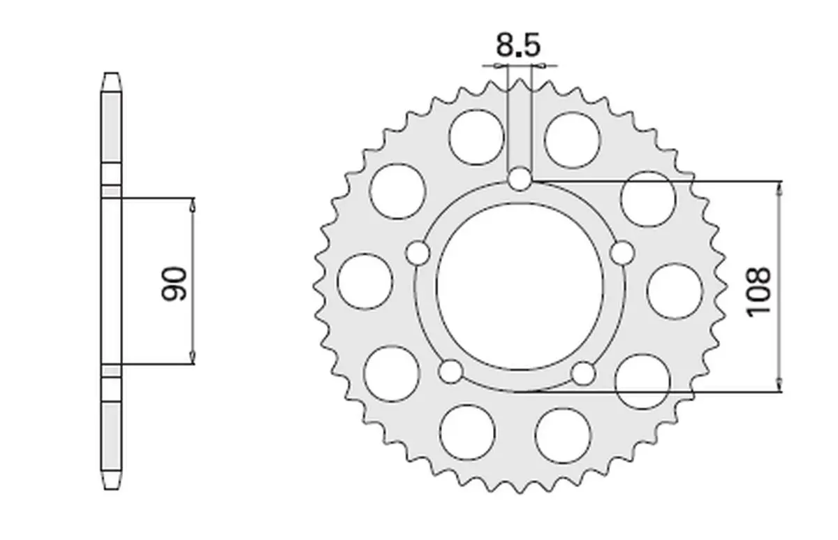 CHT rozeta 1022 38 (1022-38) DUCATI 500/600 PANTAH 81-82, PASO 750 87 (CHT rozeta 1022 38 (1022-38) DUCATI 500/600 PANTAH 81-82, PASO 750 87)