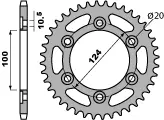 PBR řetězové kolo zadní 1027 44 C45 DUCATI 620 SPORT 03 (JTR735.44) (řetěz 520) ( )