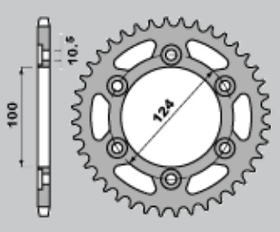 CHT řetězové kolo zadní 1027 39 (A4150735390) DUCATI MONSTER (CHT řetězové kolo zadní 1027 39 (A4150735390) DUCATI MONSTER)