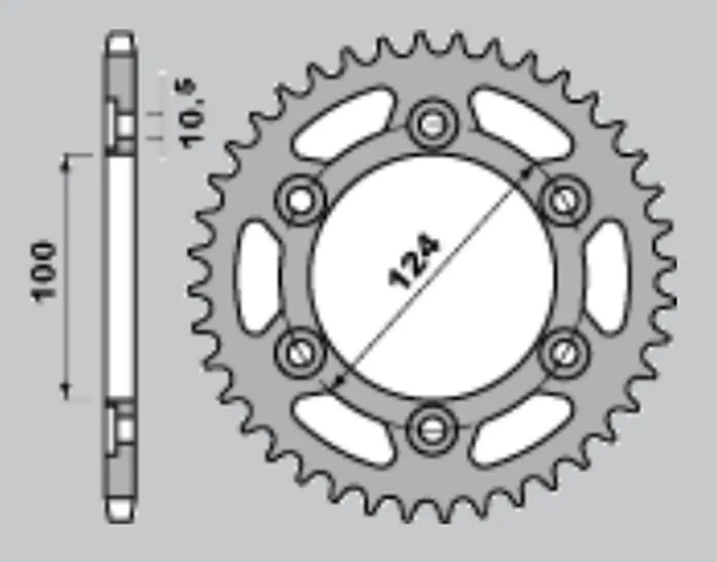 JR řetězové kolo zadní 1027 40 DUCATI 750 SS 99-02, 900SS 98-02, MONSTER 750/900 (JR řetězové kolo zadní 1027 40 DUCATI 750 SS 99-02, 900SS 98-02,)