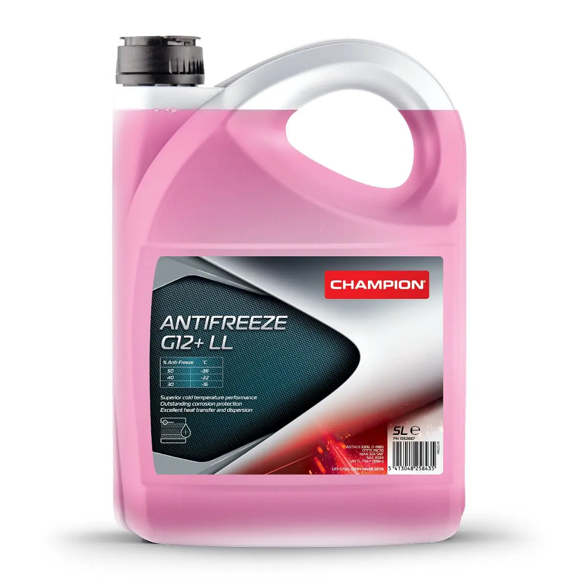 CHAMPION chladící kapalina ANTIFREEZE G12+ LL 5L ( )