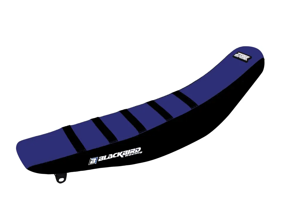 BLACKBIRD potah sedla YAMAHA YZ 250F 10-13 zebra barva černá modrá (BLACKBIRD potah sedla YAMAHA YZ 250F 10-13 zebra barva černá modrá)