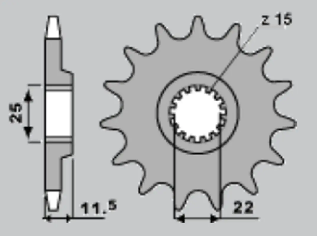JR řetězové kolo přední 1252 13 KTM LC 4 88-09 (190213JT) ( )