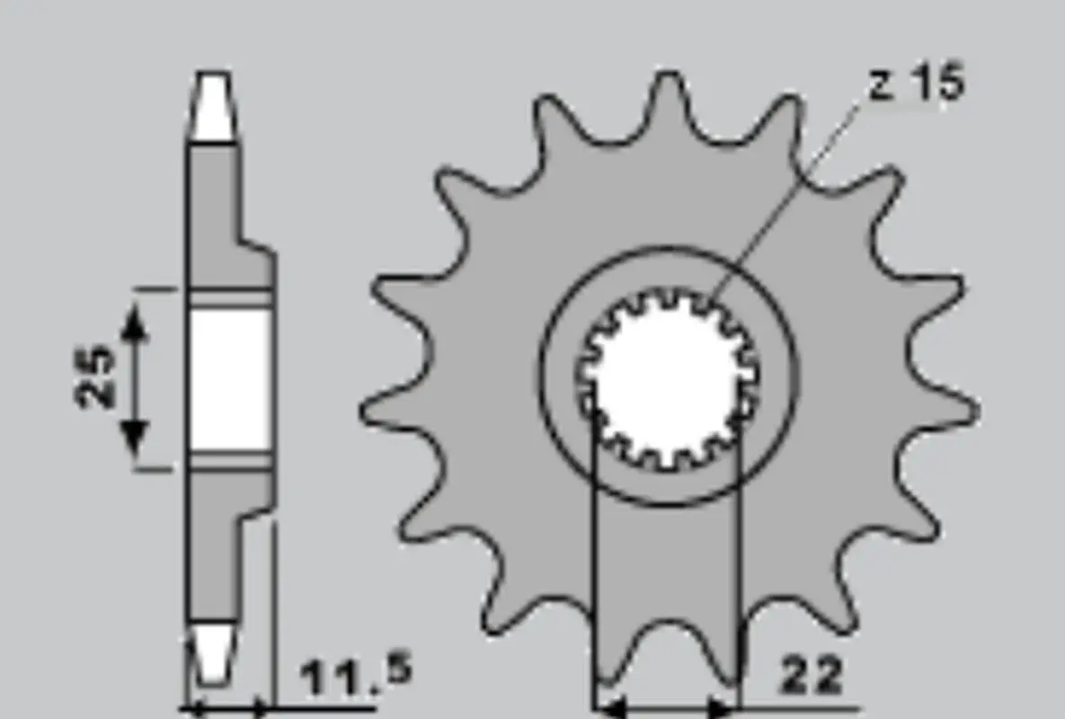 CHT řetězové kolo přední 1252 16 KTM LC 4 620/640 (A4254021160) (CHT řetězové kolo přední 1252 16 KTM LC 4 620/640 (A4254021160))