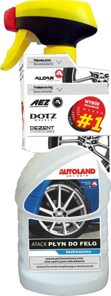 AUTOLAND ATACK čistič ráfků 0,75L (6) (AUTOLAND ATACK čistič ráfků 0,75L (6))