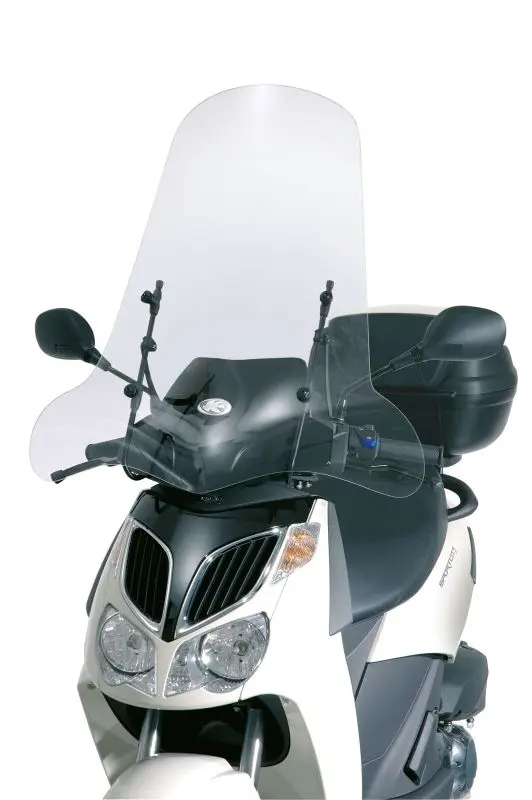 KAPPA plexi APRILIA SPORTCITY 125/200/250 04-08, HONDA DYLAN 125/150 02-07, YAMAHA CIGNUS X 04-15, NEOS 50 08-21, MBK OVETTO 50 08-14 74 X 67 cm