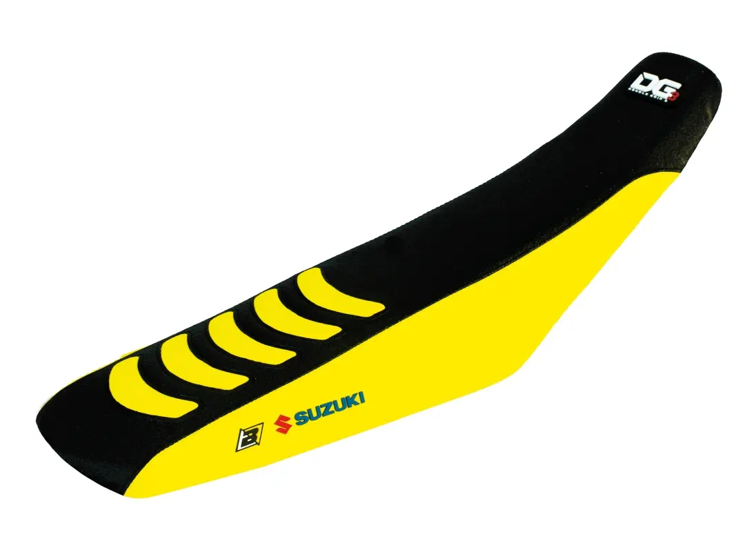 BLACKBIRD potah sedla SUZUKI RMZ 450 05-07 DOUBLE GRIP 3 barva černá žlutá (BLACKBIRD potah sedla SUZUKI RMZ 450 05-07 DOUBLE GRIP 3 barva černá)